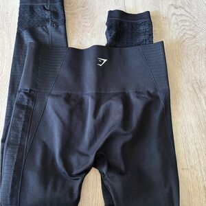 Gymshark perforated  Black Leggings
